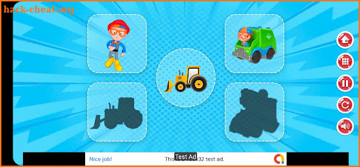 Blippi puzzle toys games screenshot