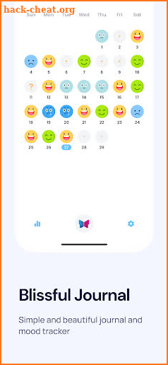 Blissful Journal, Mood Tracker screenshot