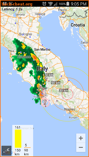 Blitzortung Lightning Tracker screenshot