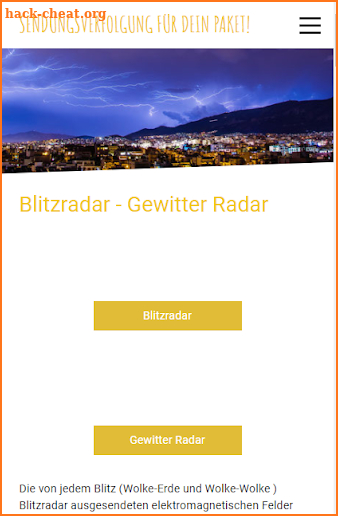 Blitzradar - Gewitter Radar screenshot