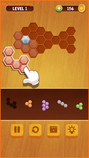 Block Puzzle Hexa Wood - Classic free puzzle screenshot