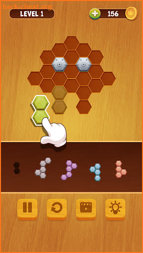 Block Puzzle Hexa Wood - Classic free puzzle screenshot