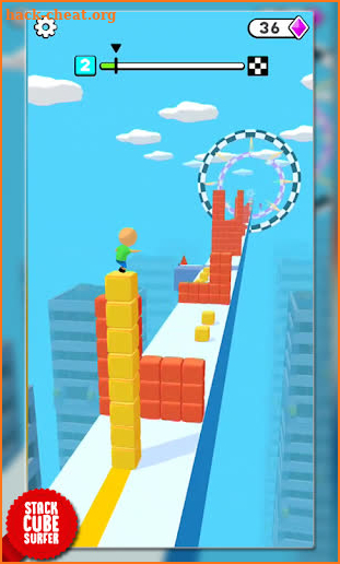 Block Stack Cube Surfer - Cube Run screenshot