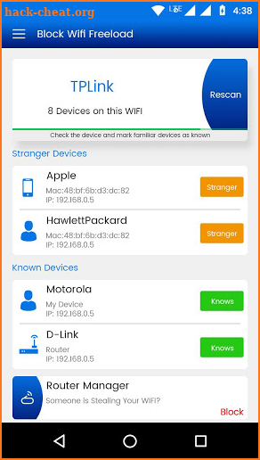 Block WiFi – Router Admin Setup screenshot