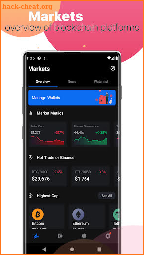 Blockchain Wallet: NFT Market screenshot