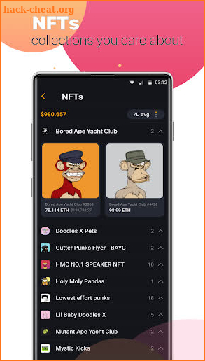 Blockchain Wallet: NFT Market screenshot