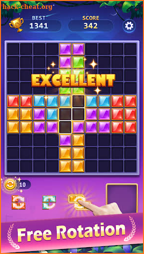 BlockPuz Jewel-Free Classic Block Puzzle Game screenshot