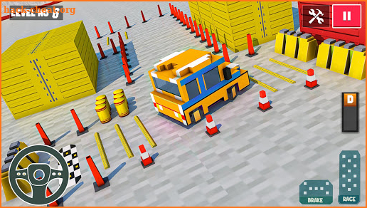 Blocky Car Parking & Driving Game screenshot