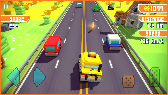 Blocky Highway: Traffic Racing screenshot