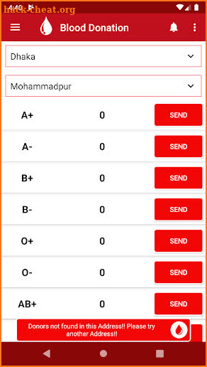 Blood Donation screenshot