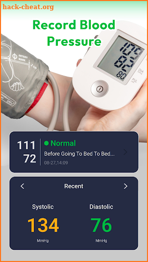 Blood Pressuer App screenshot