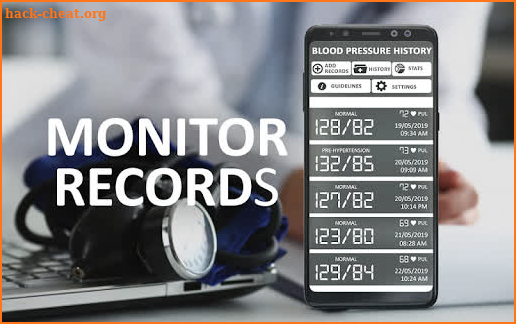 Blood Pressure Average : BP Records History Diary screenshot