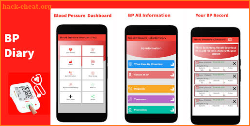 Blood Pressure Checker - BP Tracker Diary screenshot