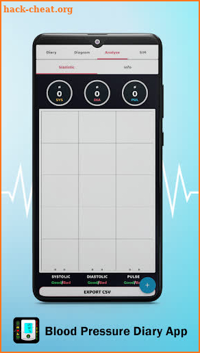 Blood Pressure Diary screenshot