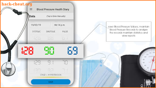 Blood Pressure Diary : BP Tracker Checker Analyze screenshot