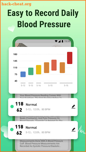 Blood Pressure Diary Log Book screenshot