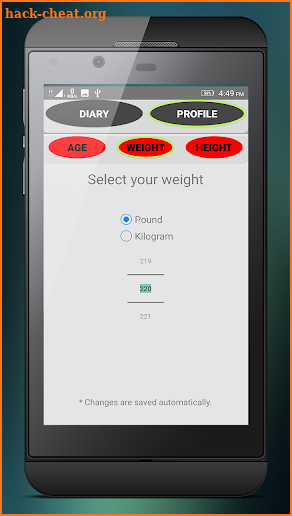 Blood Pressure Diary Tracker screenshot