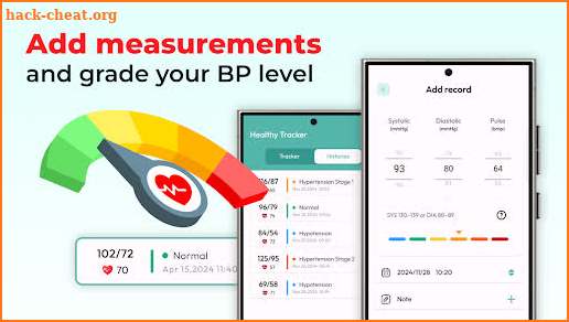 Blood Pressure Log: BP Monitor screenshot