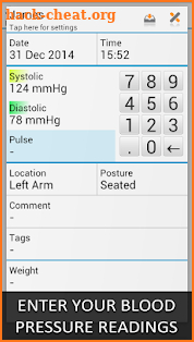 Blood Pressure Log - MyDiary screenshot