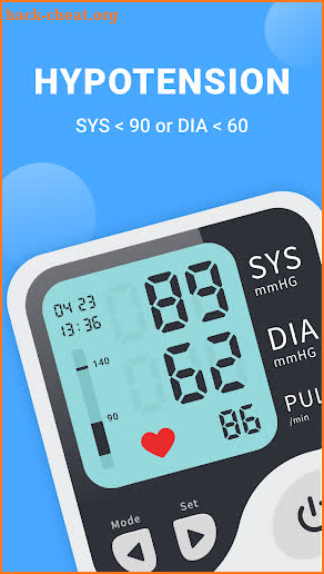 Blood Pressure Monitor screenshot