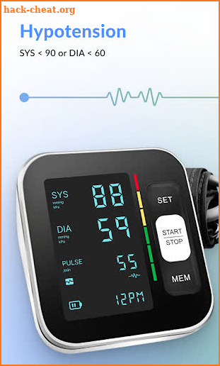 Blood Pressure Monitor screenshot