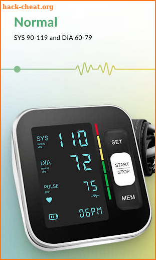 Blood Pressure Monitor screenshot