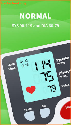 Blood Pressure Monitor screenshot