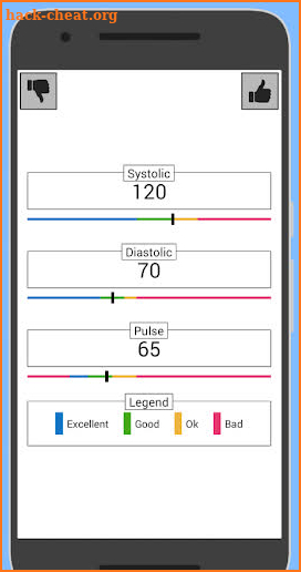 Blood Pressure Slider screenshot