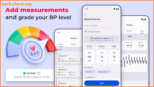 Blood Pressure Tracker screenshot