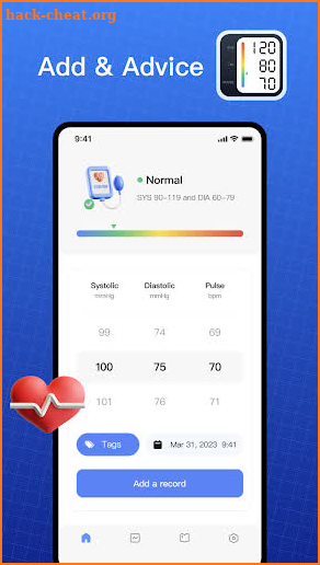 Blood Pressure Tracker screenshot