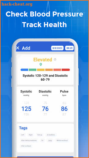 Blood Pressure Tracker screenshot