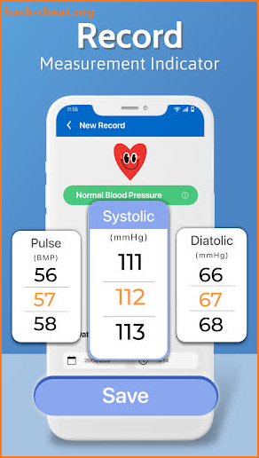 Blood Pressure Tracker App screenshot