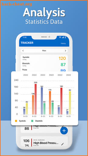 Blood Pressure Tracker App screenshot