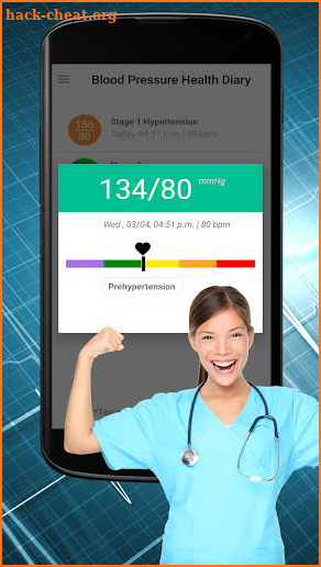 Blood Pressure Tracker : Scan Test Checker Diary screenshot