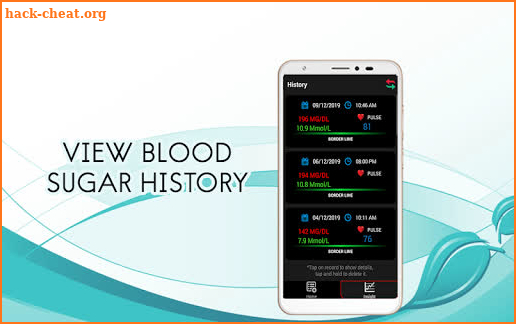 Blood Sugar Diary : Glucose Level Test History App screenshot