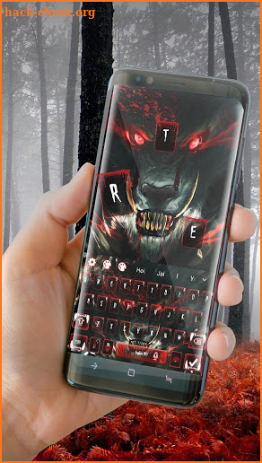 Blood Wolf Keyboard Theme screenshot