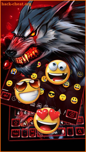 Bloody Scary Wolf Keyboard screenshot