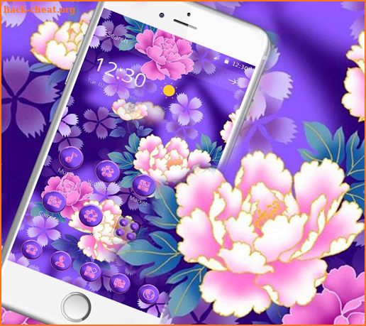 Bloom Purple Pretty Flower Theme screenshot