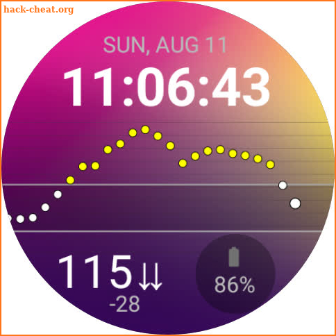 Blose Digital Watch face screenshot