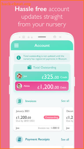 Blossom Parent App screenshot