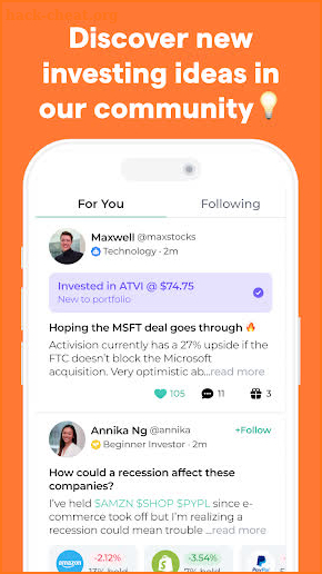 Blossom: Social Investing screenshot