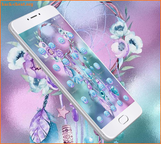 Blue Beautiful Dream Catcher Theme screenshot