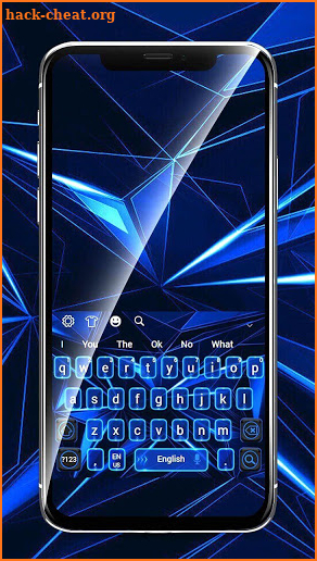 Blue Black Future Keyboard screenshot