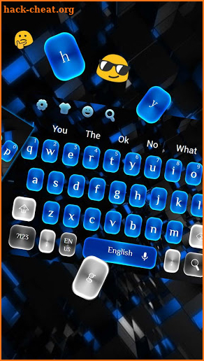 Blue Black Keyboard screenshot