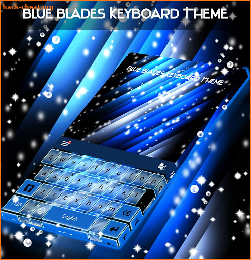 Blue Blades Keyboard Theme screenshot