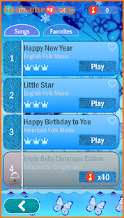 Blue Butterfly Piano Tiles 3 screenshot