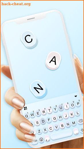 Blue Candy Color Keyboard Background screenshot