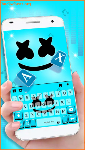 Blue Dj Man Keyboard Theme screenshot