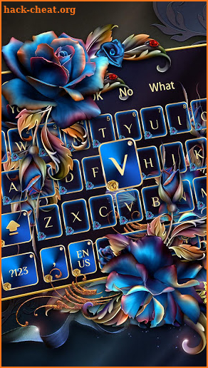 Blue Gold Rose keyboard screenshot