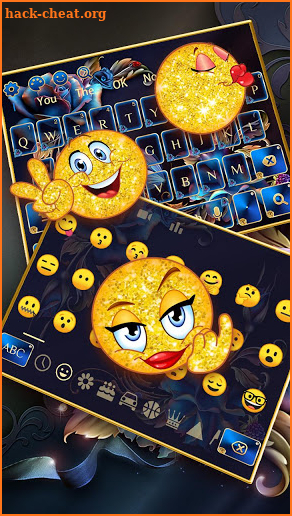 Blue Gold Rose keyboard screenshot